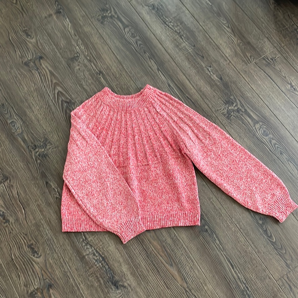 Cropped sweater red and white - Picture 2 of 5